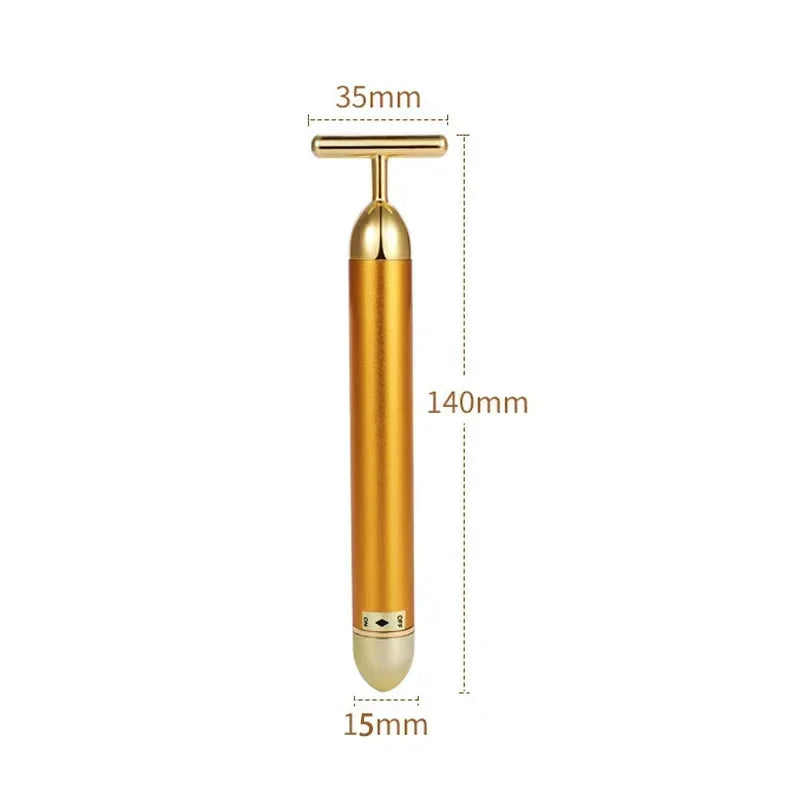24k Gold Face Lift Roller | Vibration Slimming Facial Massager